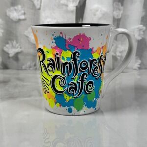 Rainforest Cafe‎ Neon Splatter Cha Cha Tree Frog Mug Souvenir Coffee Cup